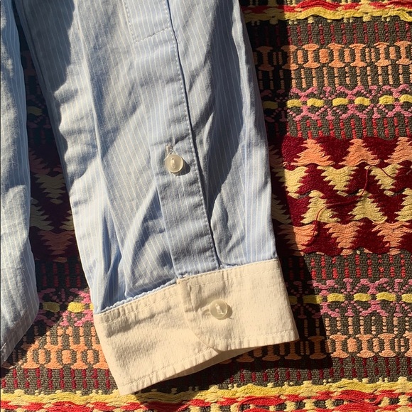 Beautiful Light Blue Sandro Button Up - Picture 7 of 7